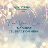 Delivery Tuesday 30th December: New Year's Eve 3-Course Celebration Menu